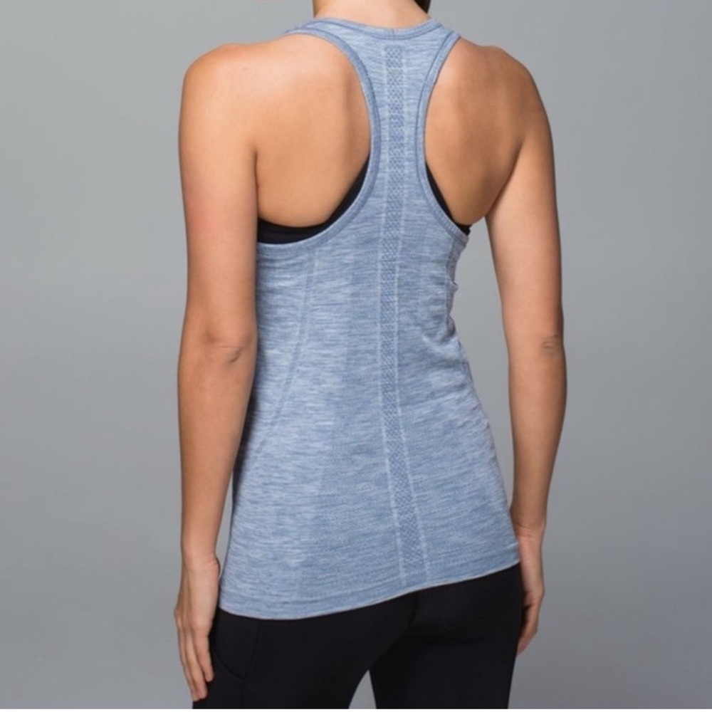 Lululemonn Swiftly Tech Racerback In Heathered De… - image 1